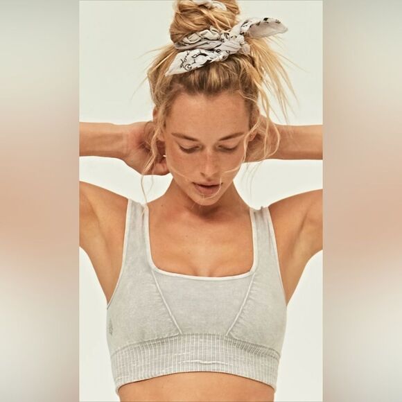 Free People Movement Good Karma Square Neck Crop Top Size Small NWOT - Picture 5 of 11